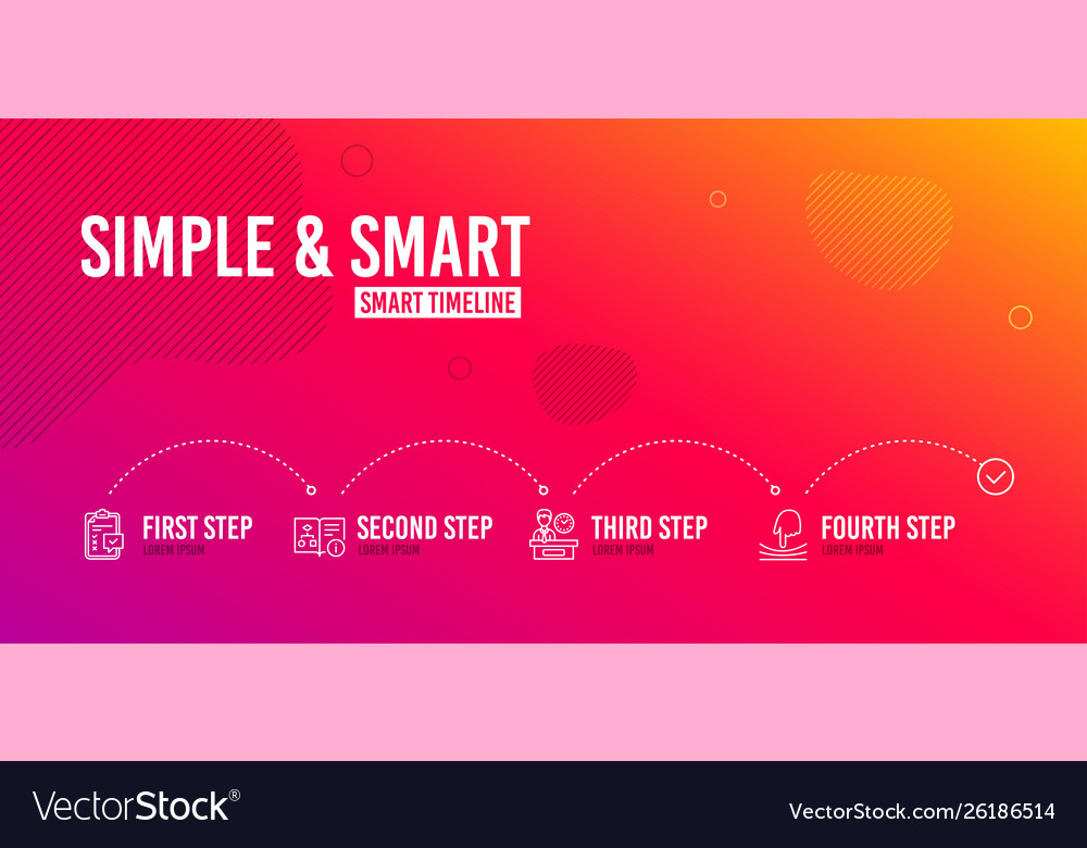 Checklist technical algorithm and presentation vector image Checklist technical algorithm and presentation