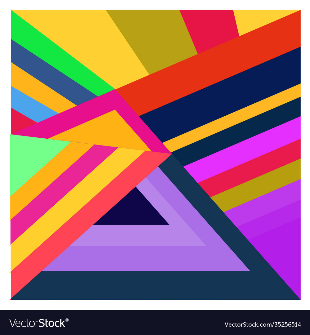 Colorful geometric and curve background pattern Vector Image Colorful geometric and curve background pattern
