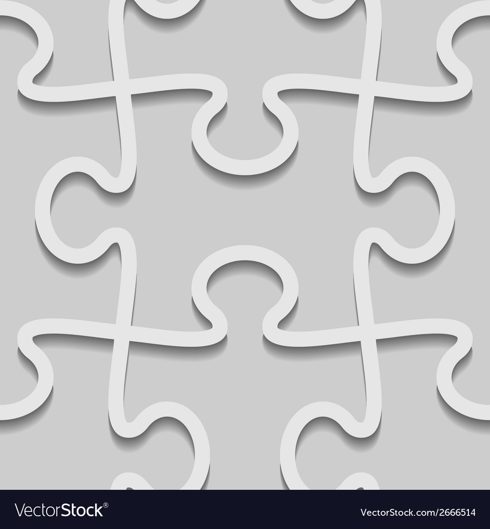 Paper Puzzle Pattern - 3D