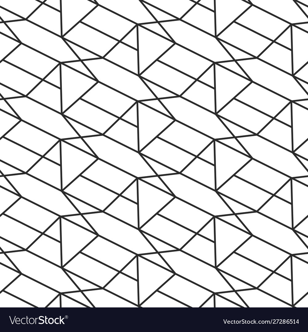 Retro geometric seamless pattern