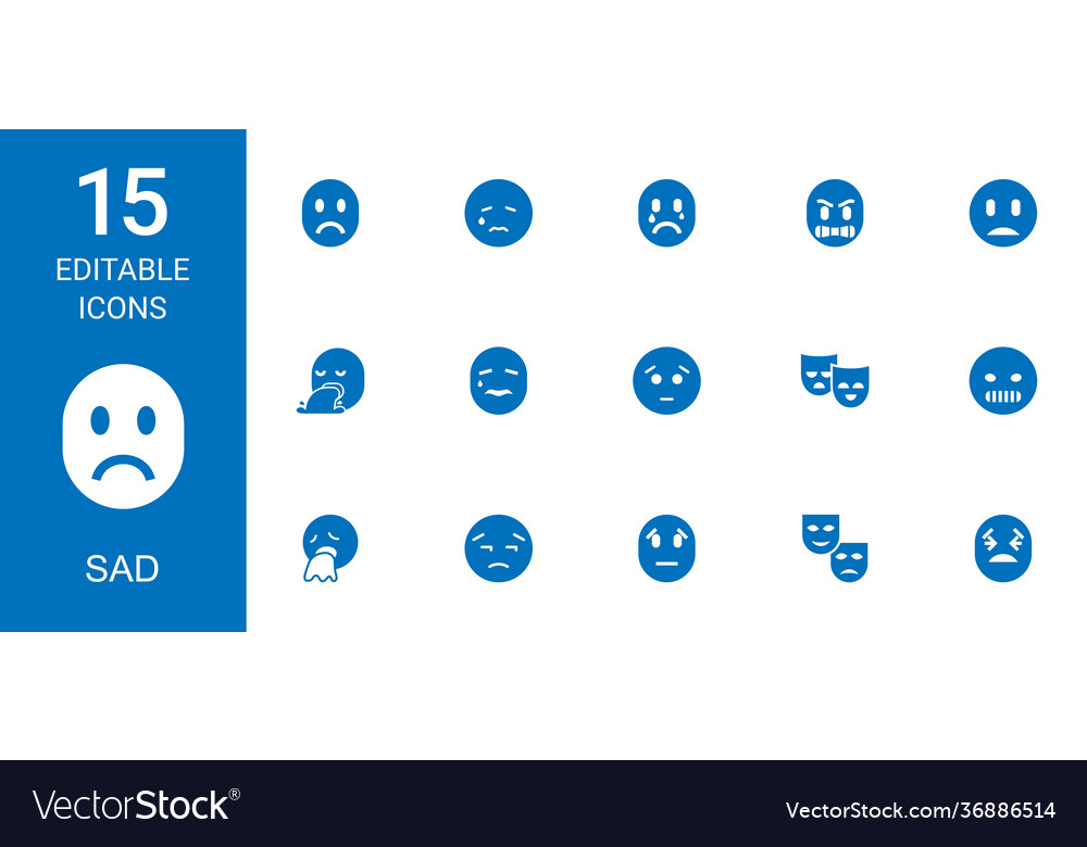 Traurige Icons