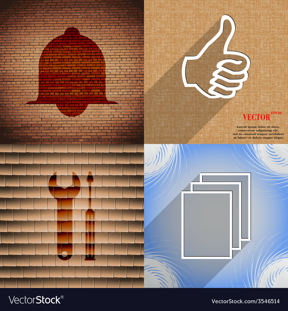 Set of abstract backgrounds with different web