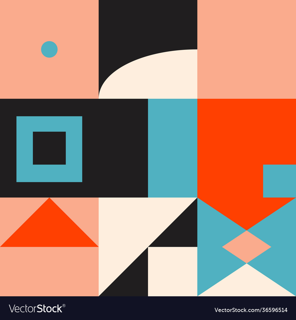 Square abstract pattern design vector image Square abstract pattern design