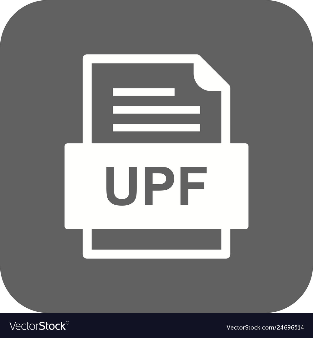 Upf file document icon