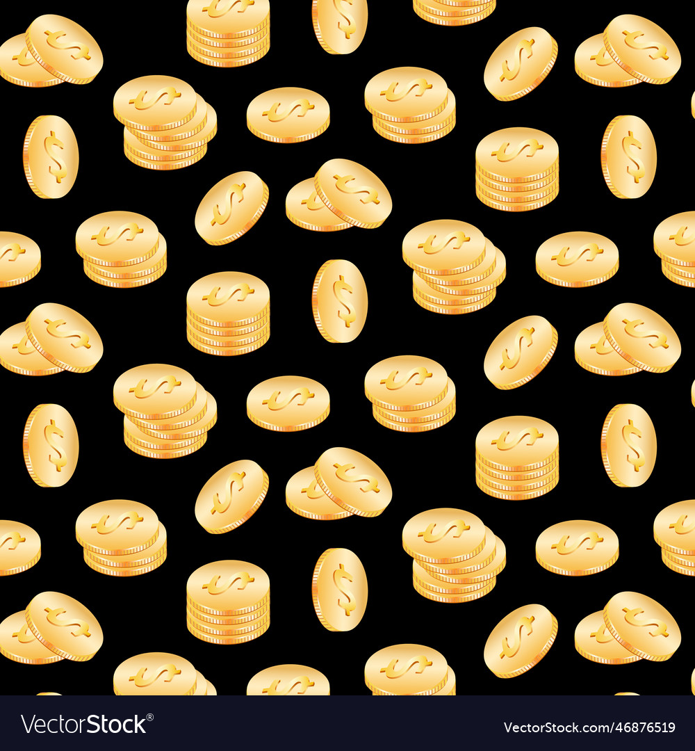 Black background with gold coins