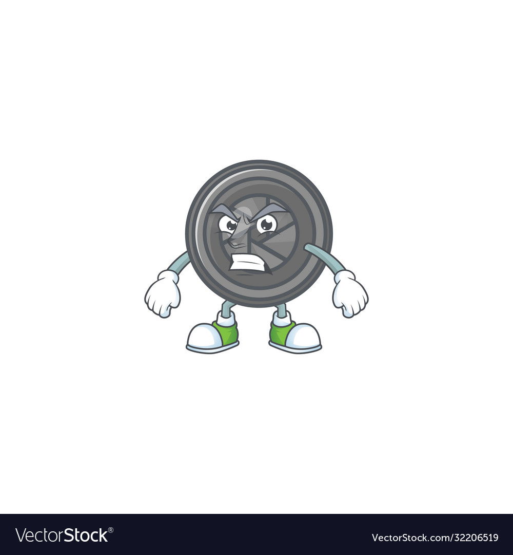 Cartoon character camera lens with angry face Vector Image Cartoon character camera lens with angry face Vector Image