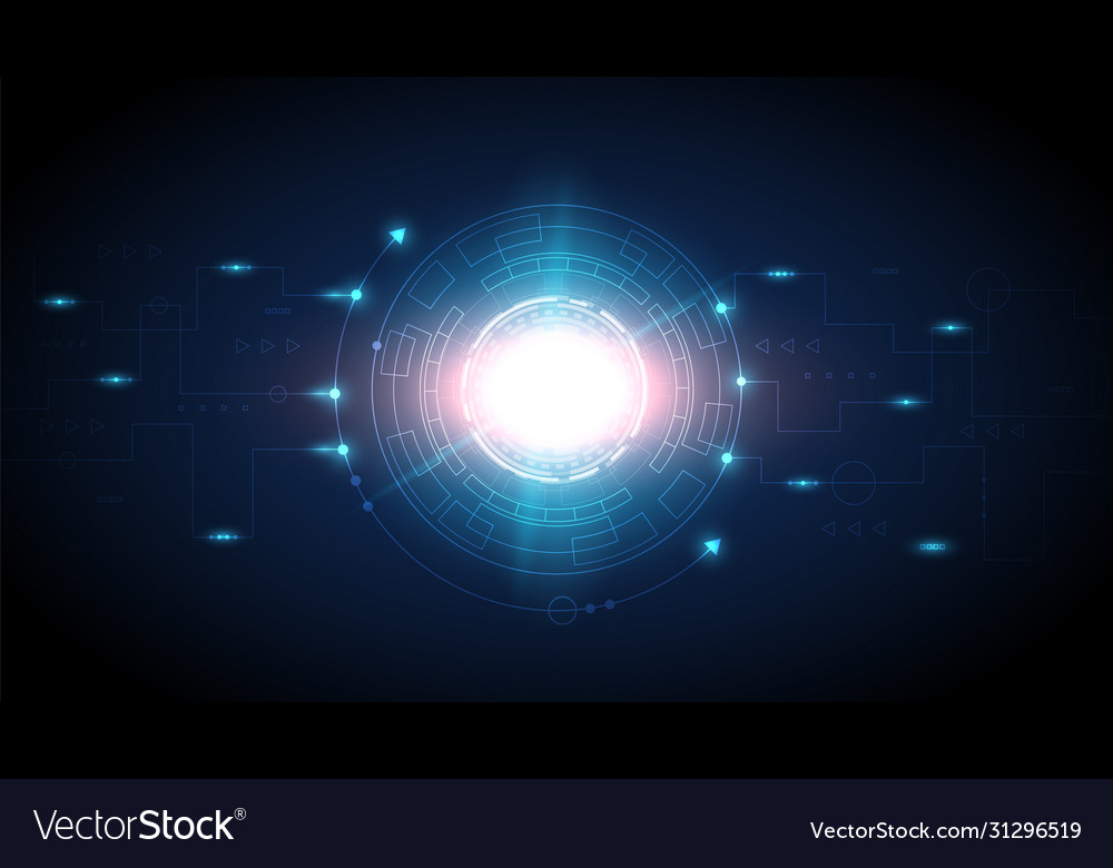 Circuit technology background with hi-tech digital vector image Circuit technology background with hi-tech digital
