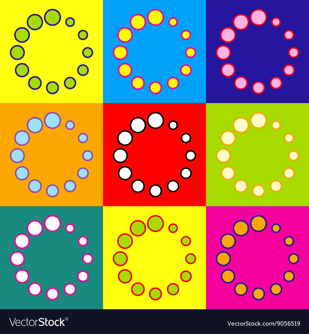 Circular loading sign