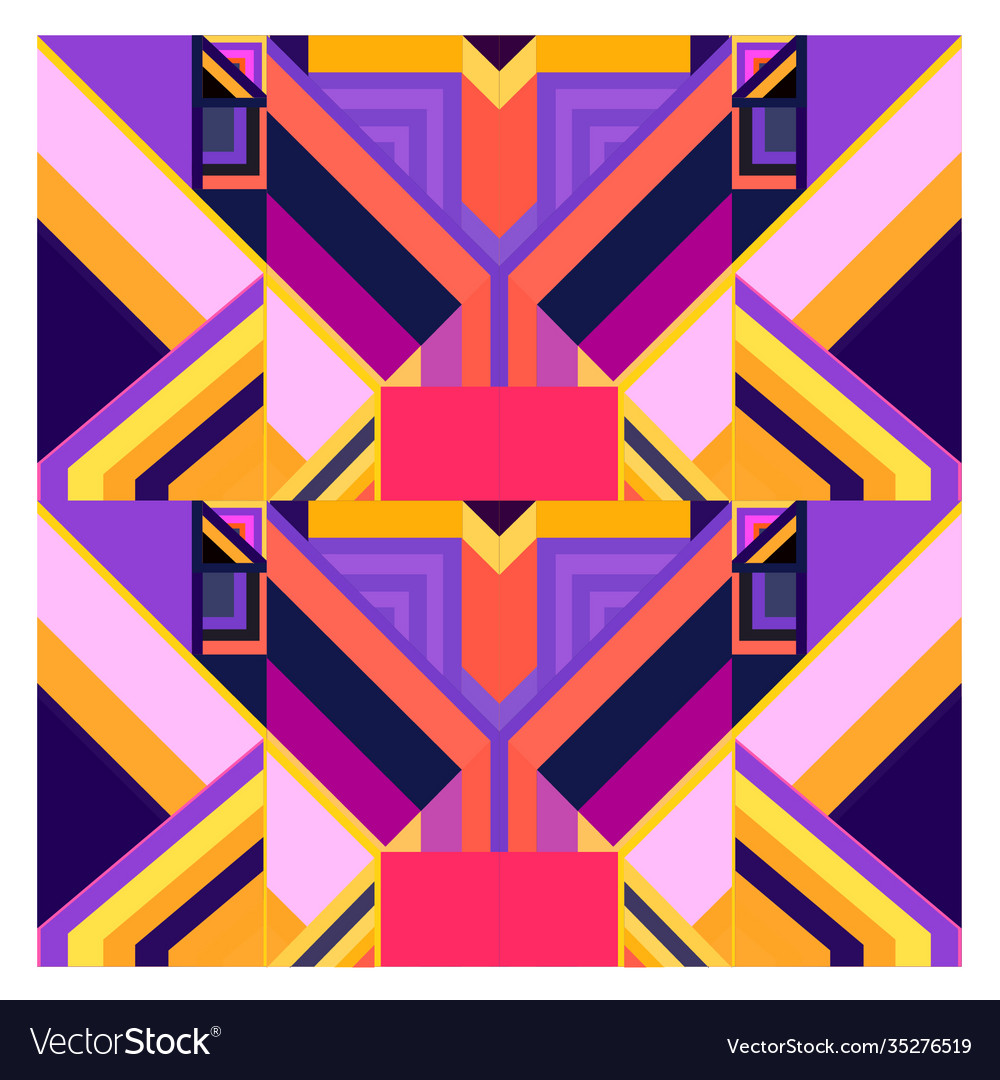 Colorful geometric and curve background pattern