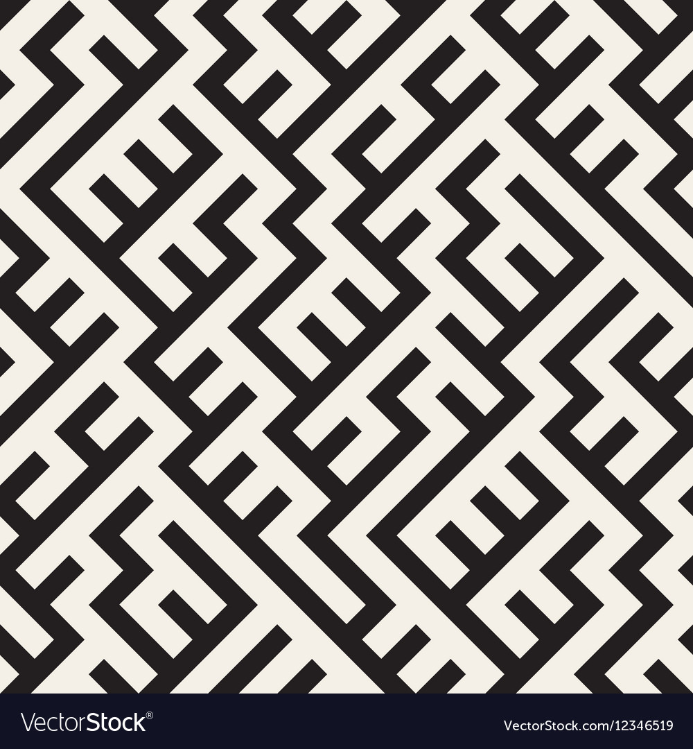 Complex Maze Lines Seamless Pattern
