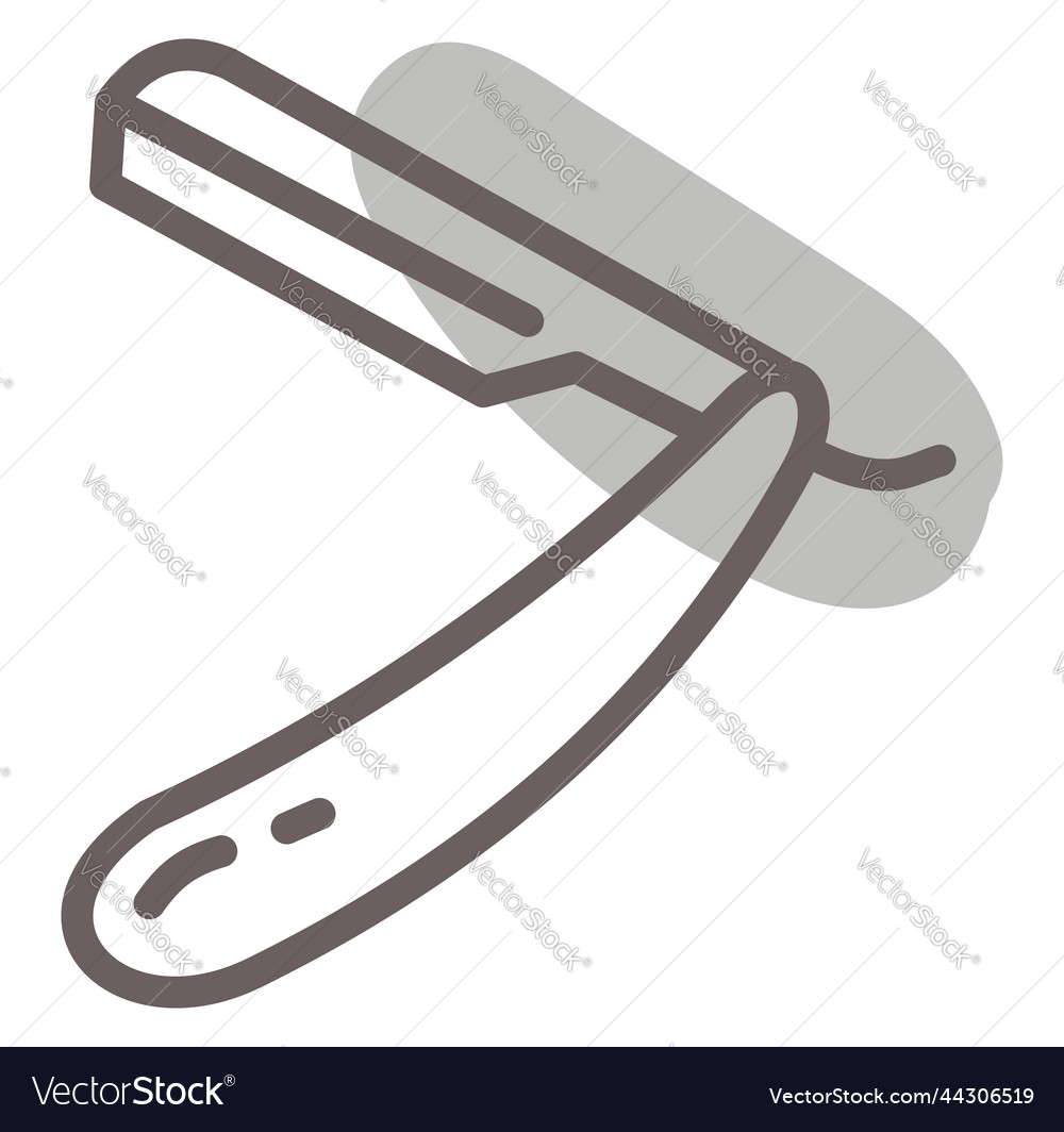 Facial hair razor on a white background Royalty Free Vector