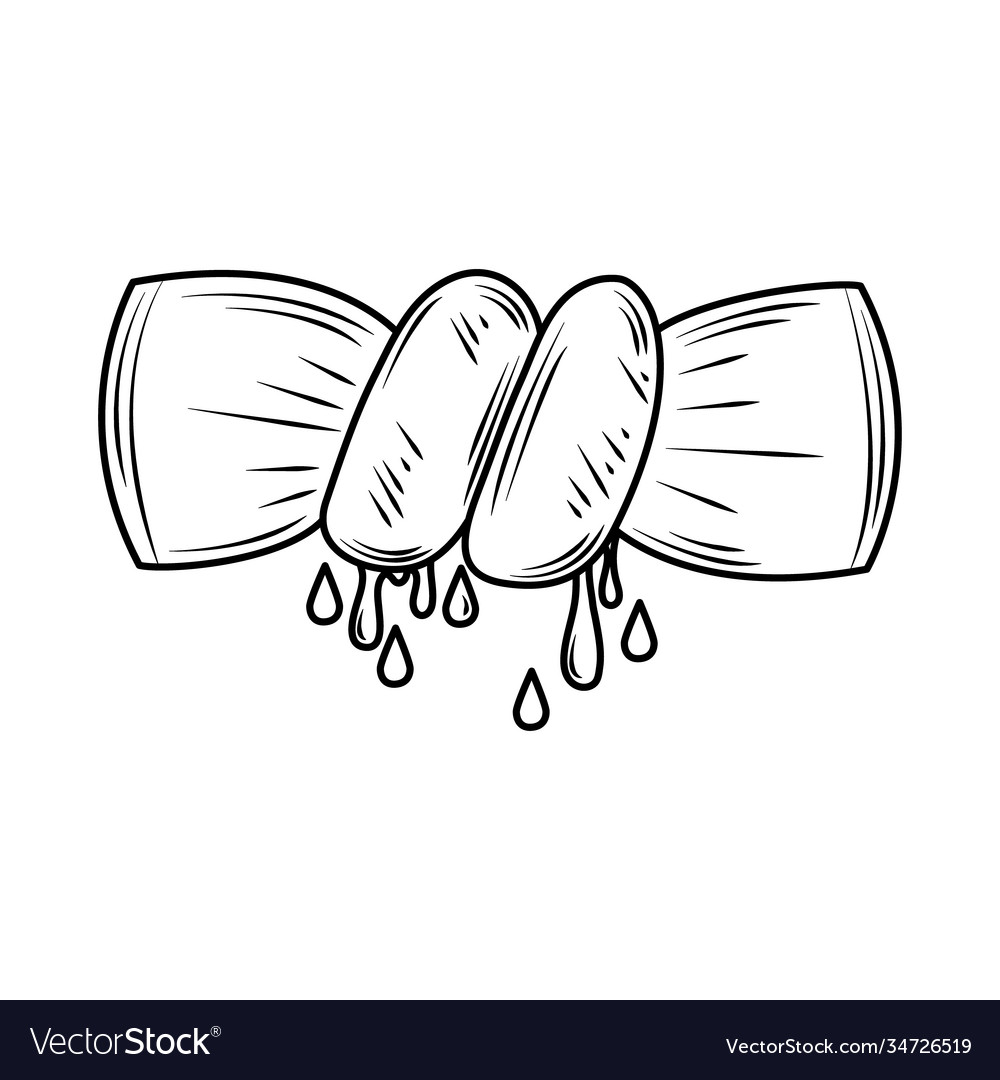Laundry squeeze towel with water drops line Vector Image