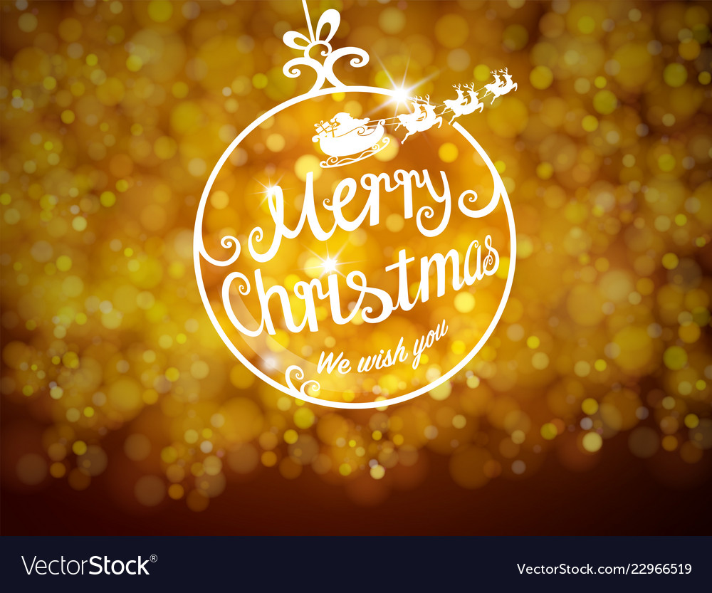 Merry christmas and happy new year vector image Merry christmas and happy new year