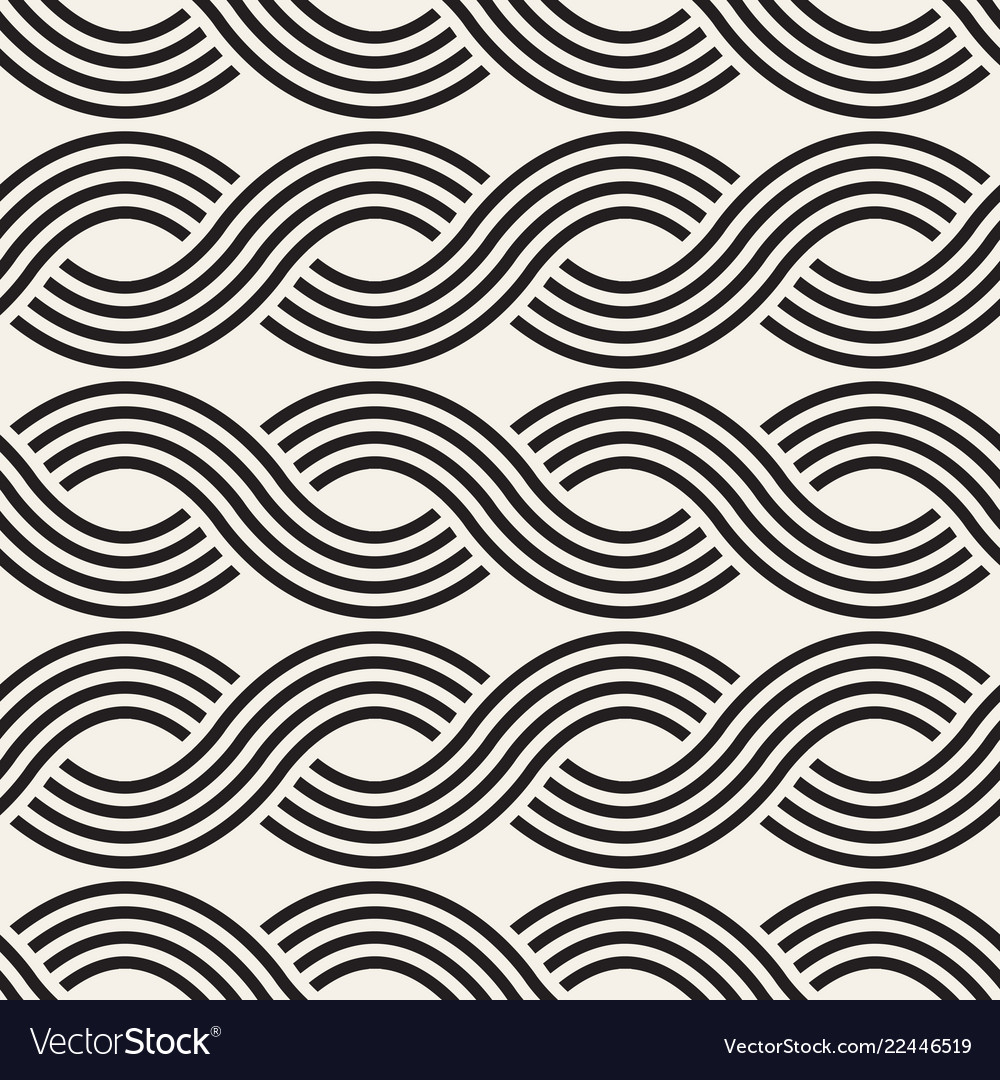 Modern Wavy Pattern - Abstract Tile