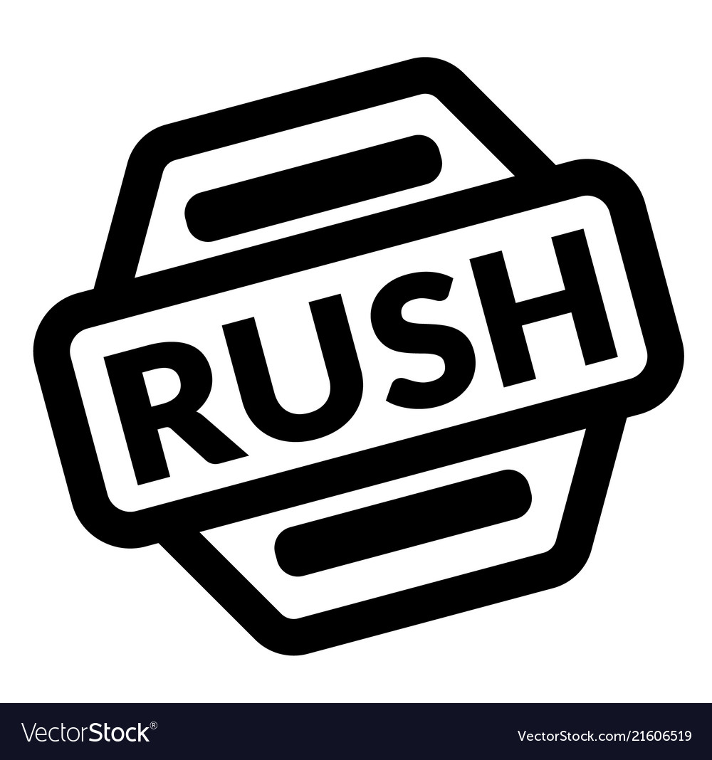 Rush black stamp