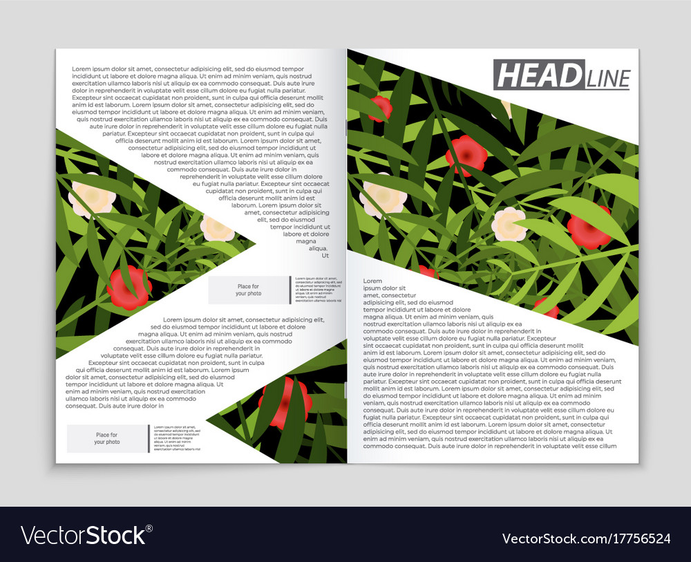 Abstract layout background set for art