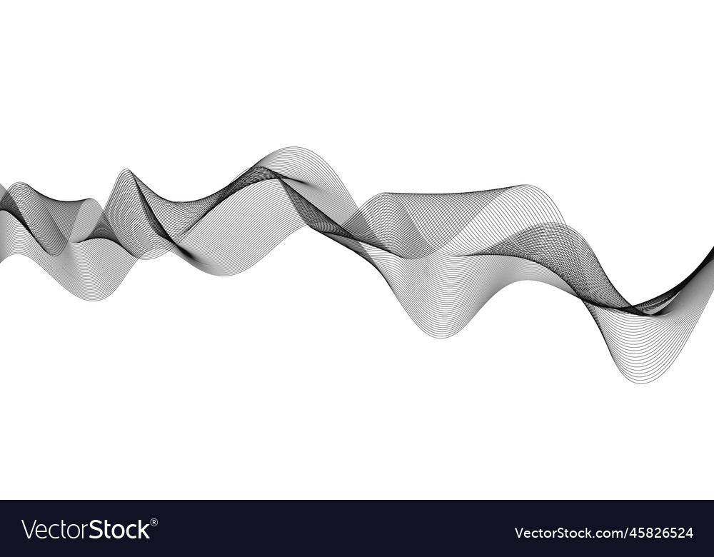 Abstract wave element for design digital