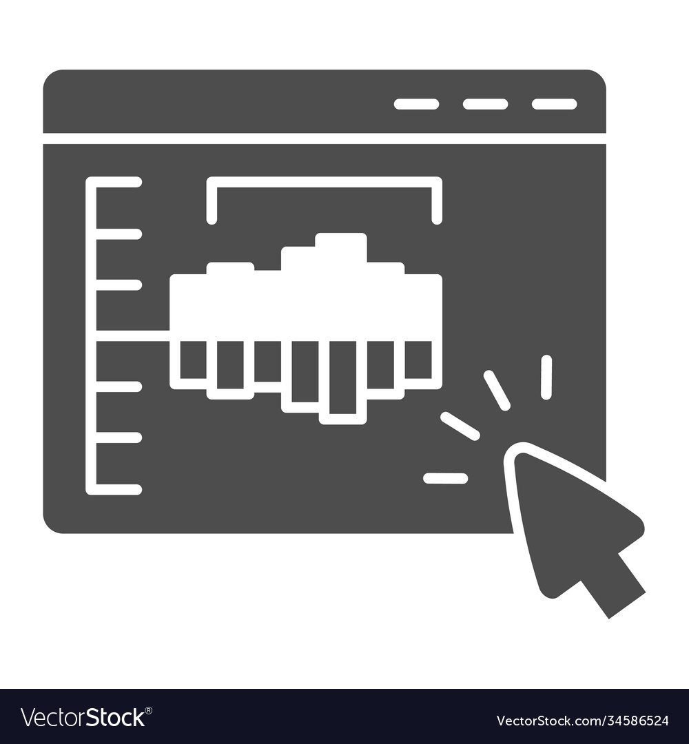 Audio program with track solid icon sound design vector image Audio program with track solid icon sound design