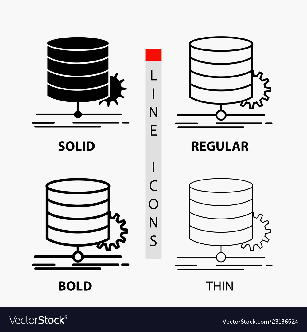 Data Flow Chart Icon Set