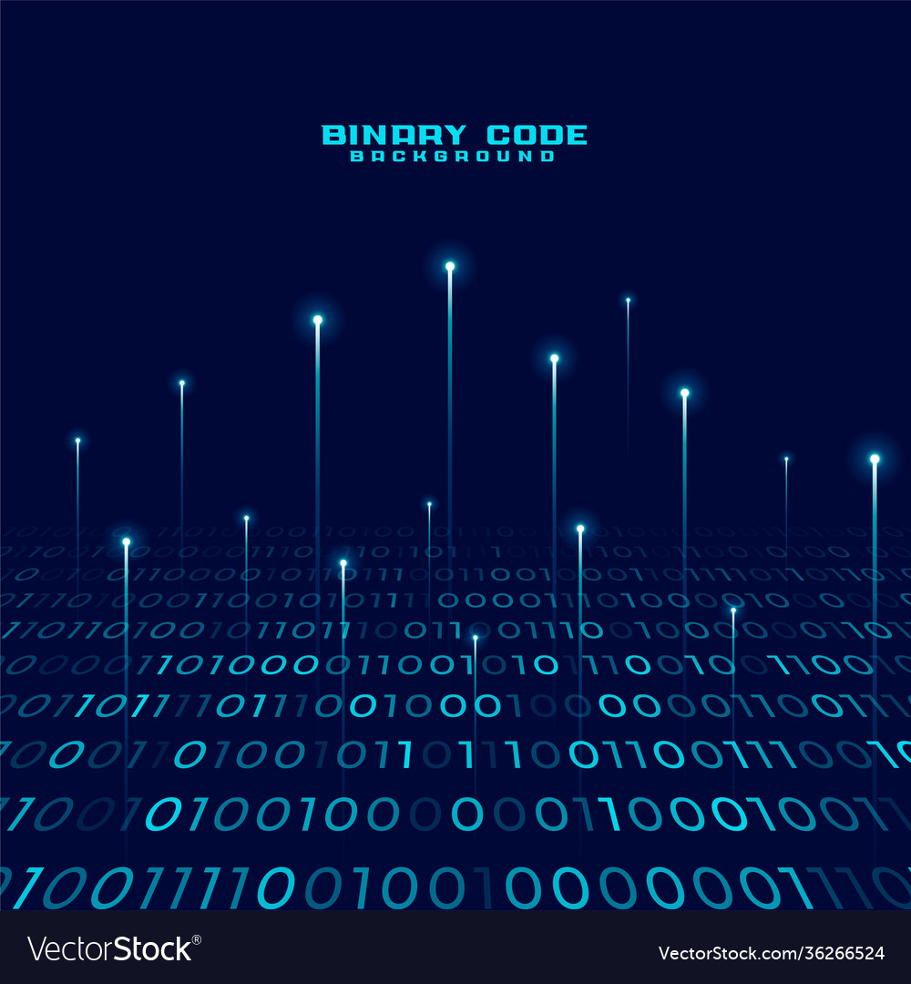 Digitale binäre Code Zahlen Hintergrund Design vector image Digitale binäre Code Zahlen Hintergrund Design