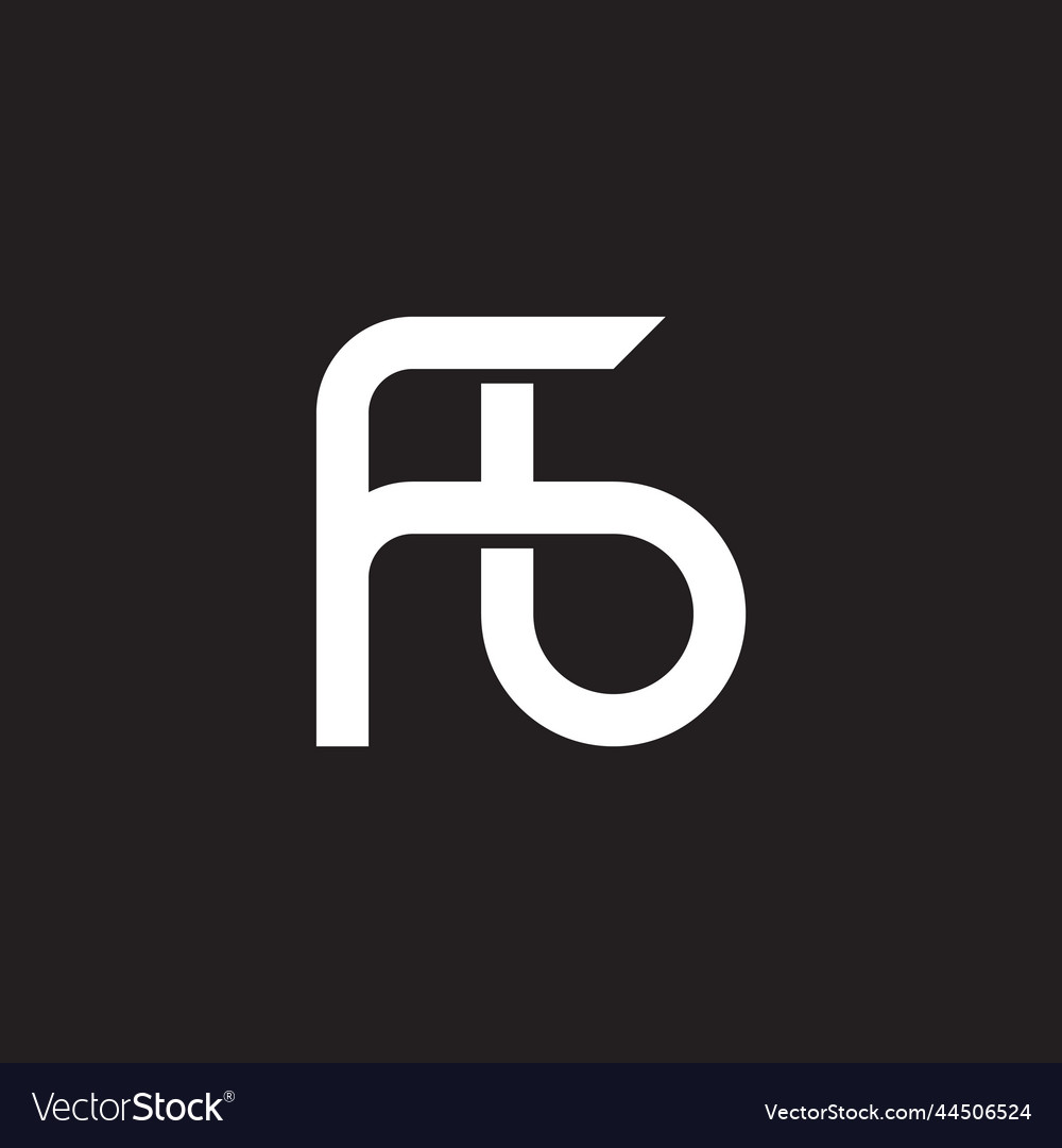 Letter fb linked overlapping line logo