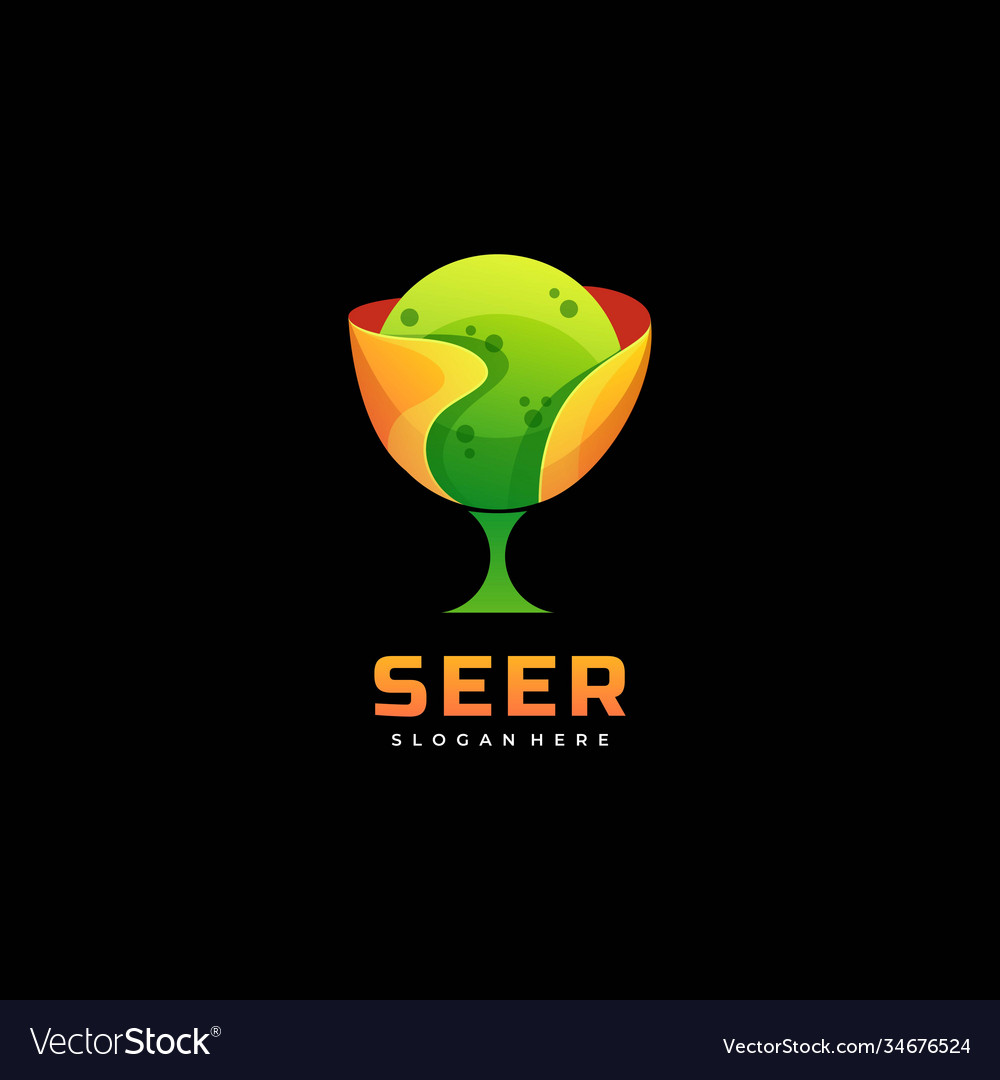 Logo seer gradient colorful style