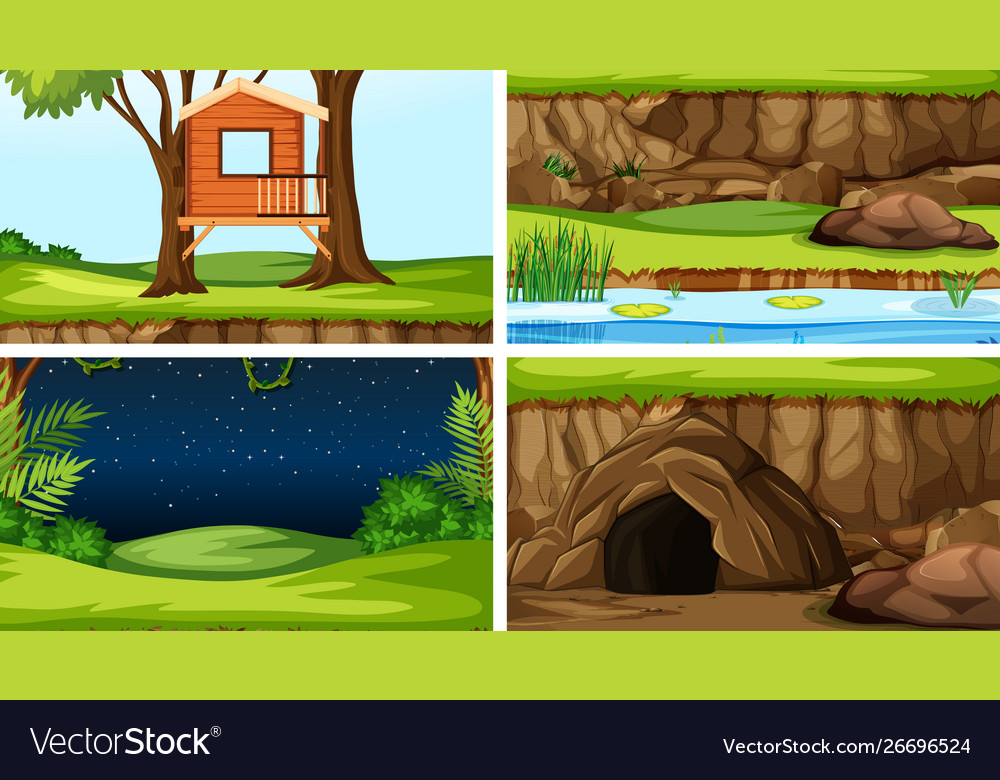 Set scenes in nature setting