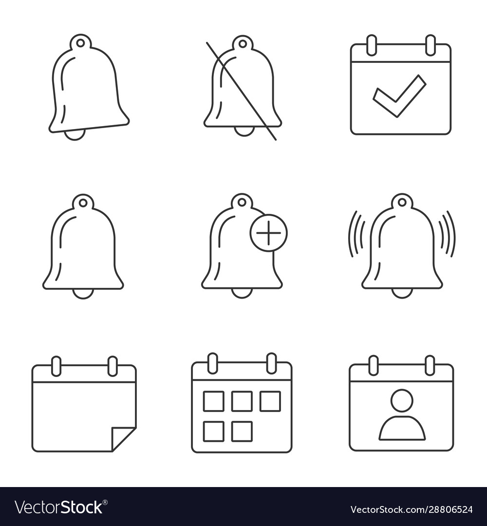 Uiux linear icons set vector image Uiux linear icons set