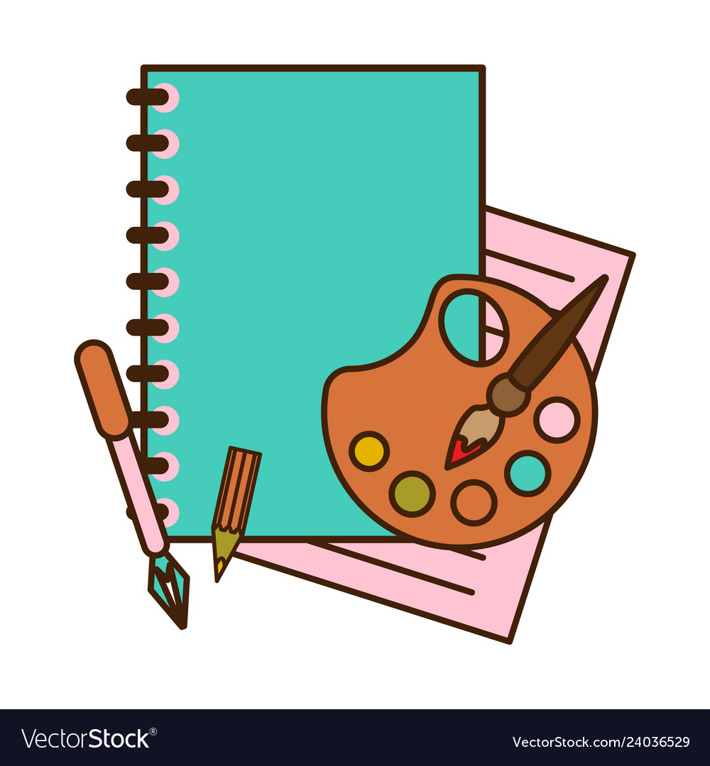 A set of stationery items consisting notebook