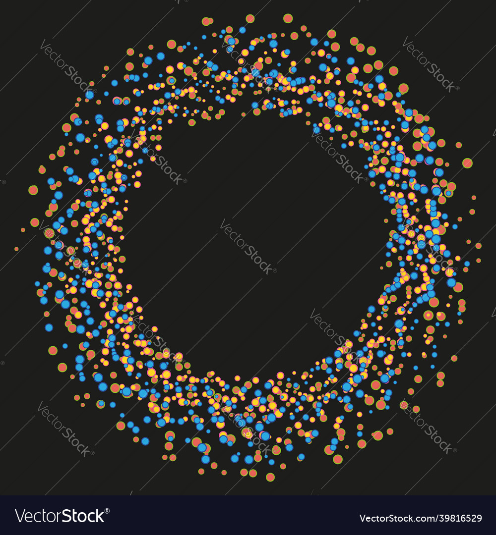 Abstract background with circles bokeh lights
