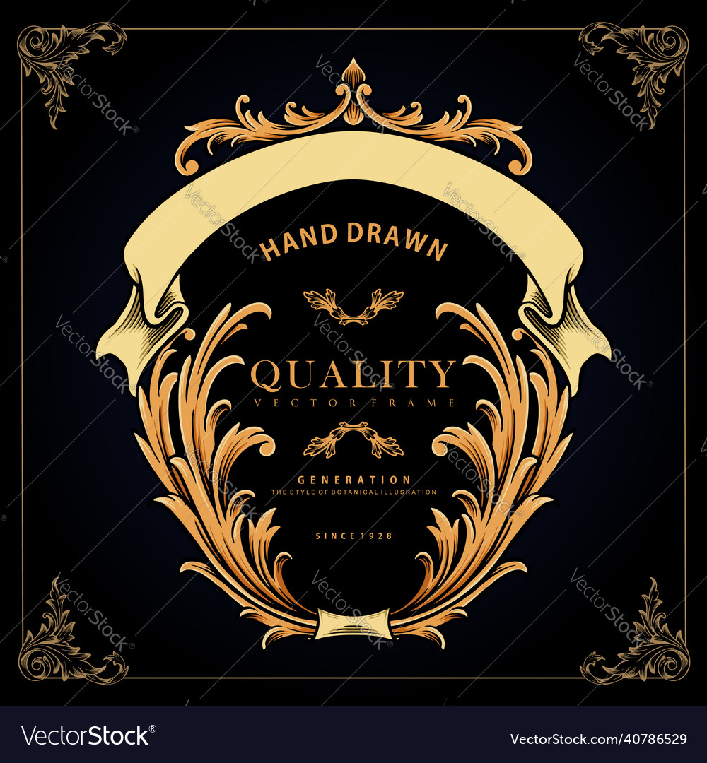Best luxury frame ornament for your work logo