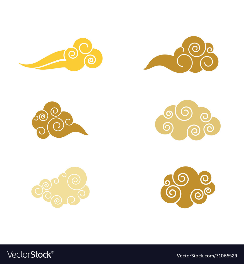 Chinese cloud template icon