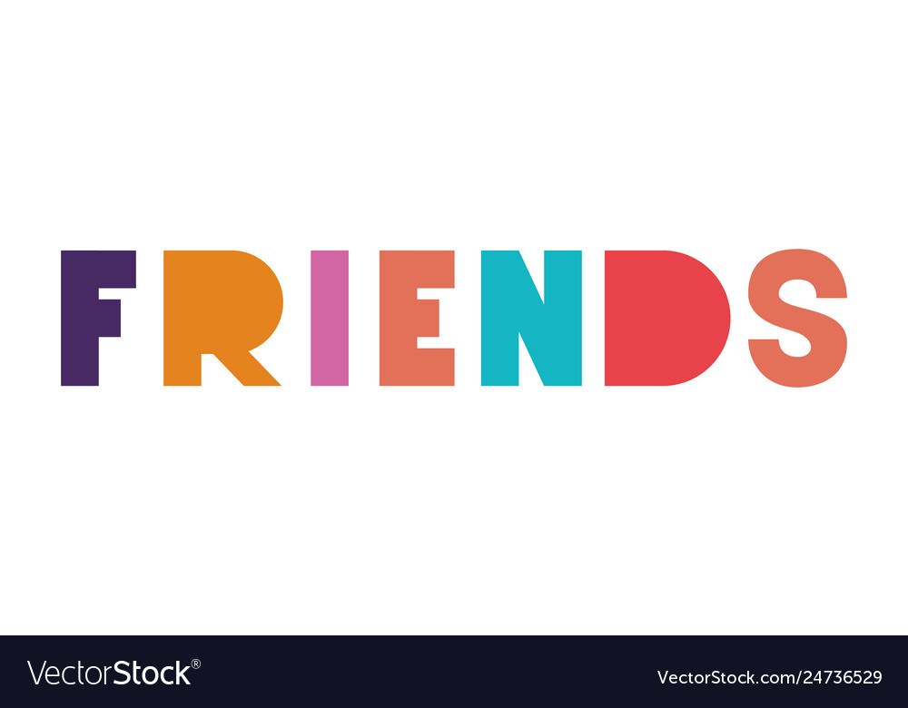 Friendly message with hand made font