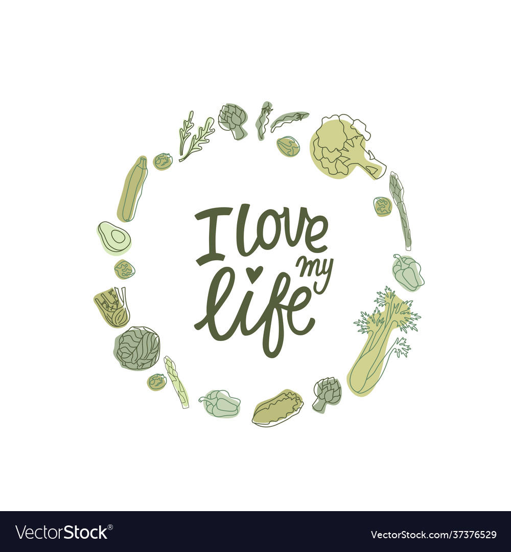 I love my life hipster style sign with outline