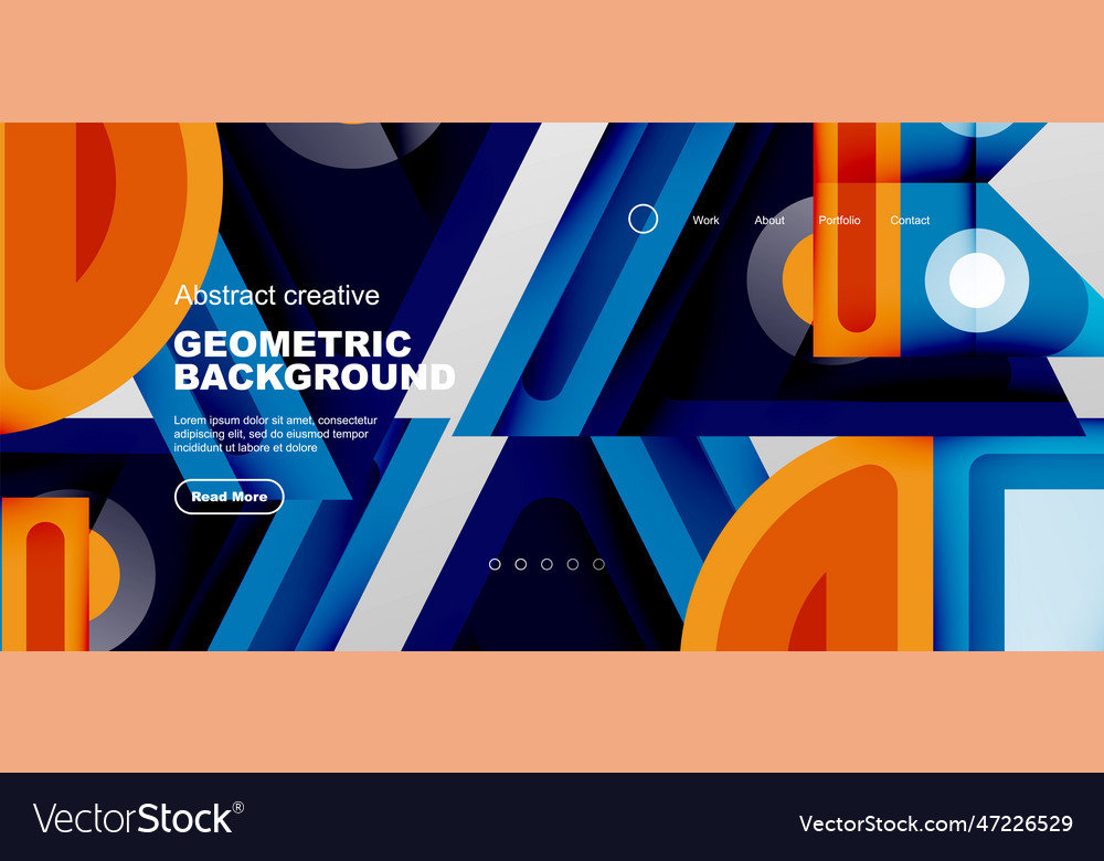 Triangles circles and lines minimal background