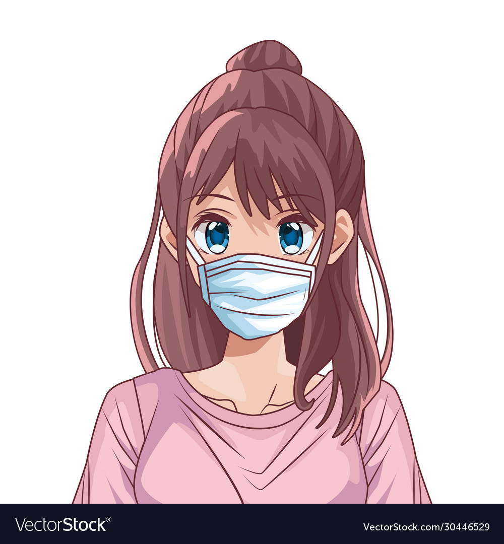 Premium Vector  Anime girl face