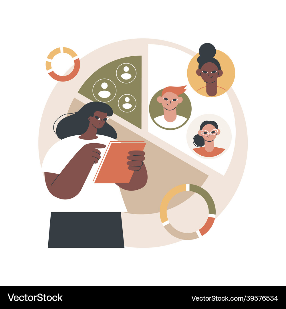 Audience segmentation abstract concept Royalty Free Vector