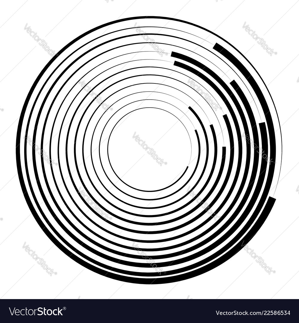 Concentric Circles - Radial Pattern