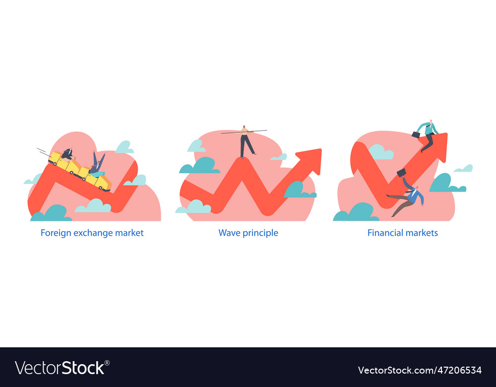 Isolated elements presenting people on curve arrow