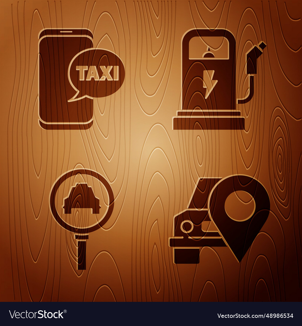 Set map pointer with taxi call telephone
