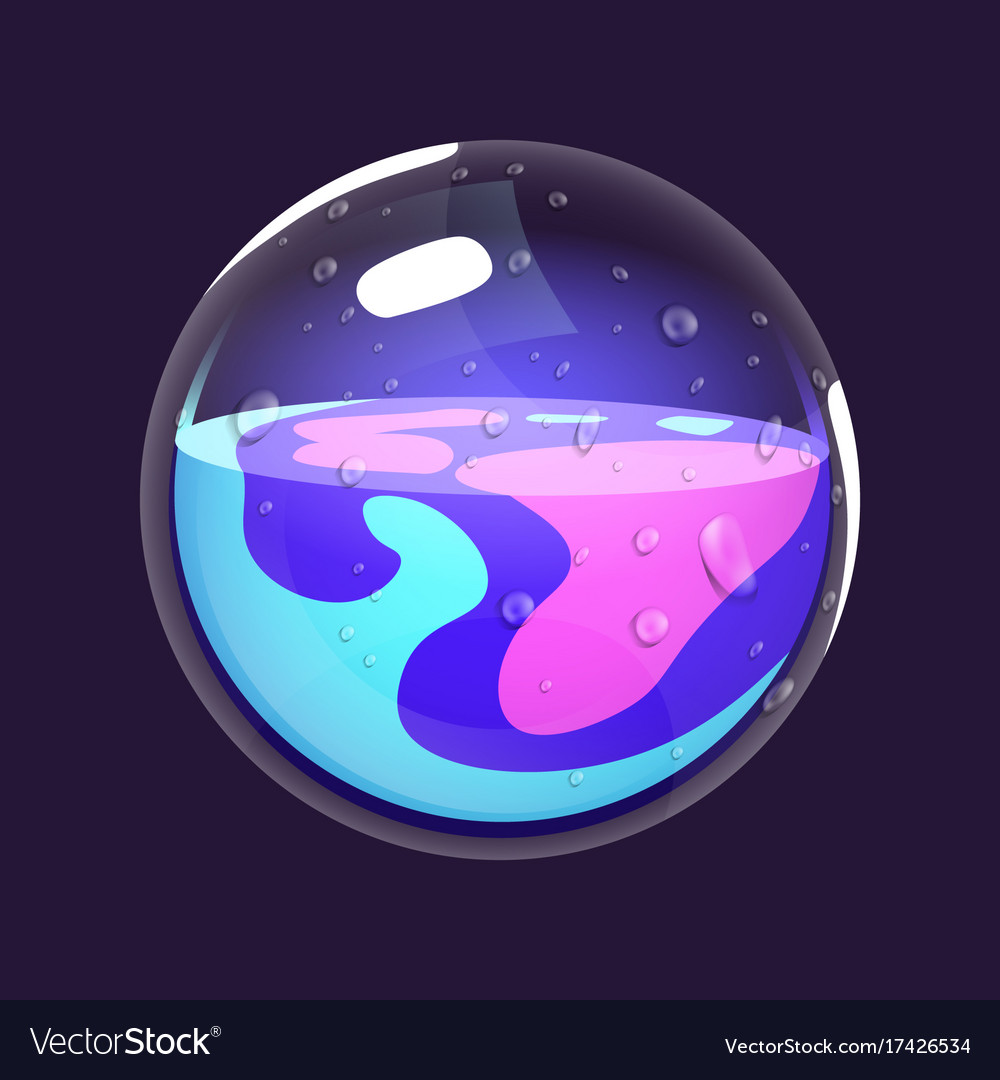 Sphere magic game icon magic orb interface Vector Image