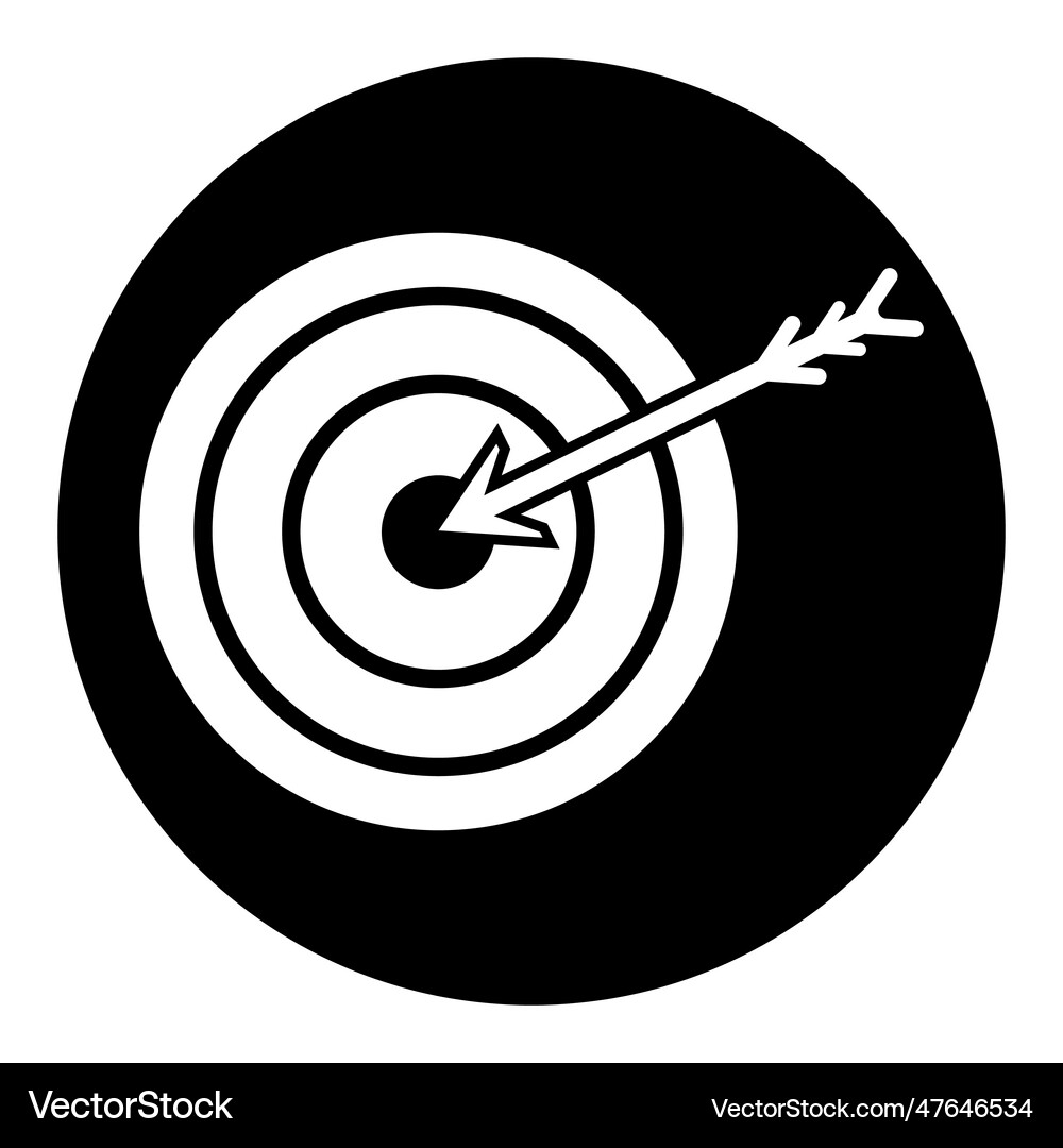 Target icon Royalty Free Vector Image - VectorStock