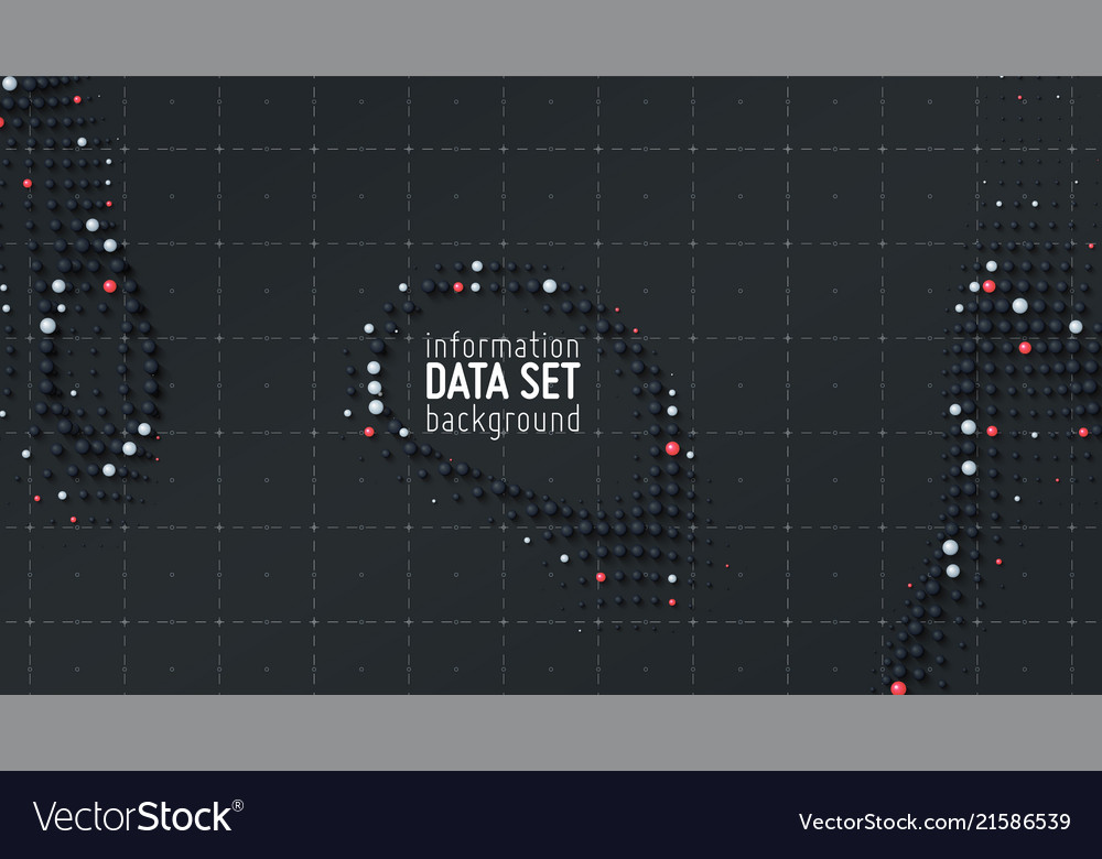 Abstract data sorting visualization vector image Abstract data sorting visualization