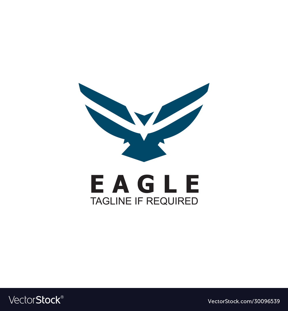 Eagle icon logo design inspiration template