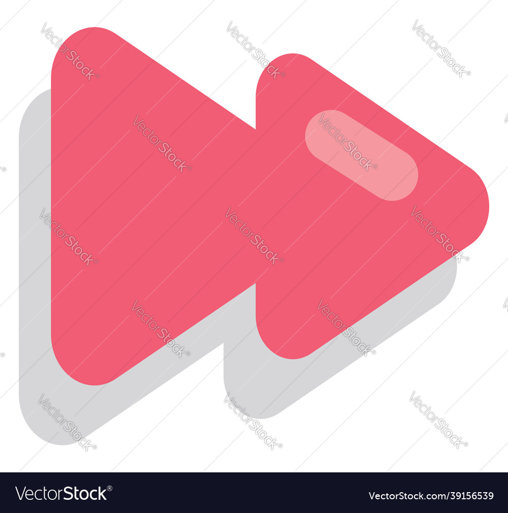 Fast forward button icon on white background
