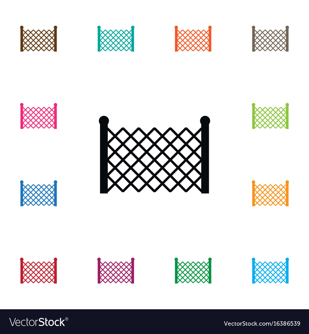 Isolated lattice icon gate element can