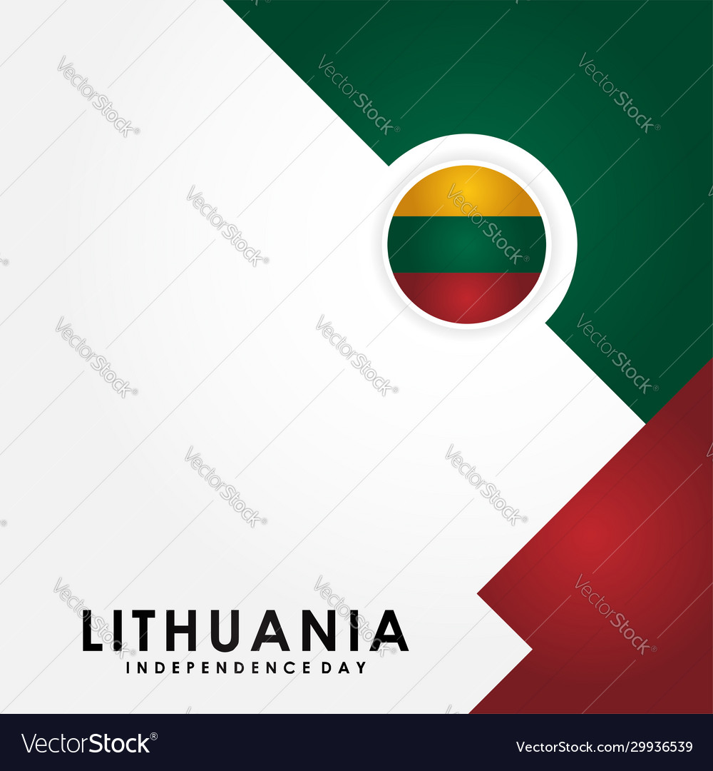 Lithuania independence day design for banner