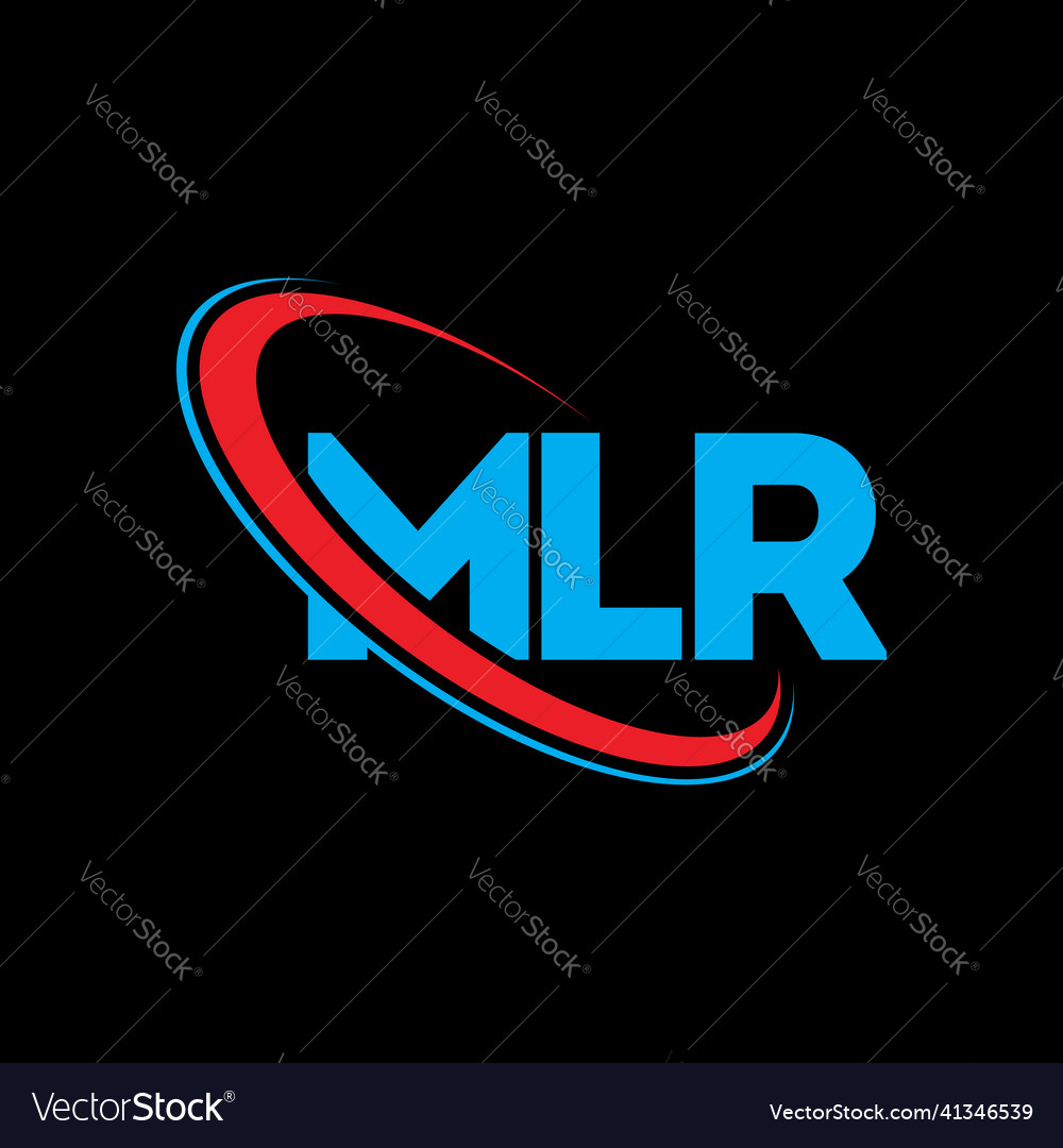 Mlr logo letter design Royalty Free Vector Image