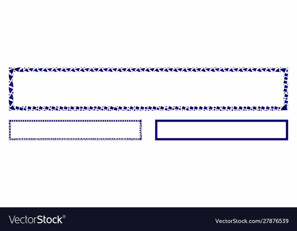 Rectangle frame composition icon joggly items