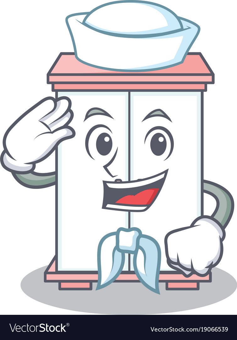 Sailor cabinet character cartoon style